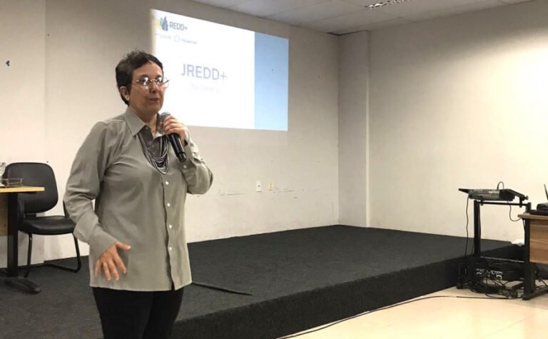 Superintendente Mali Santos apresenta REDD+ para acadêmicos da UFT - Foto: Divulgação
